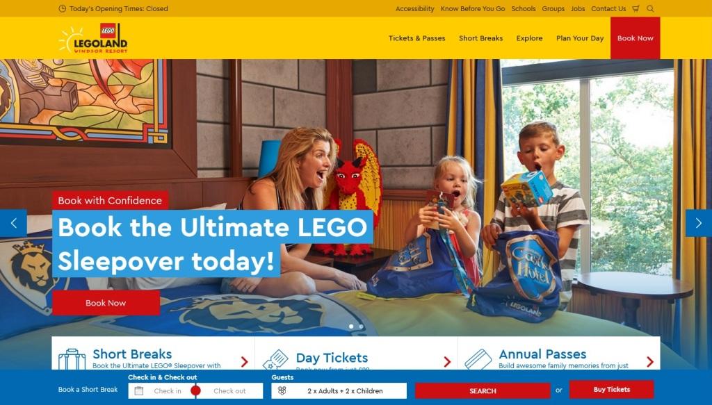 image of and link to the LEGOLAND website