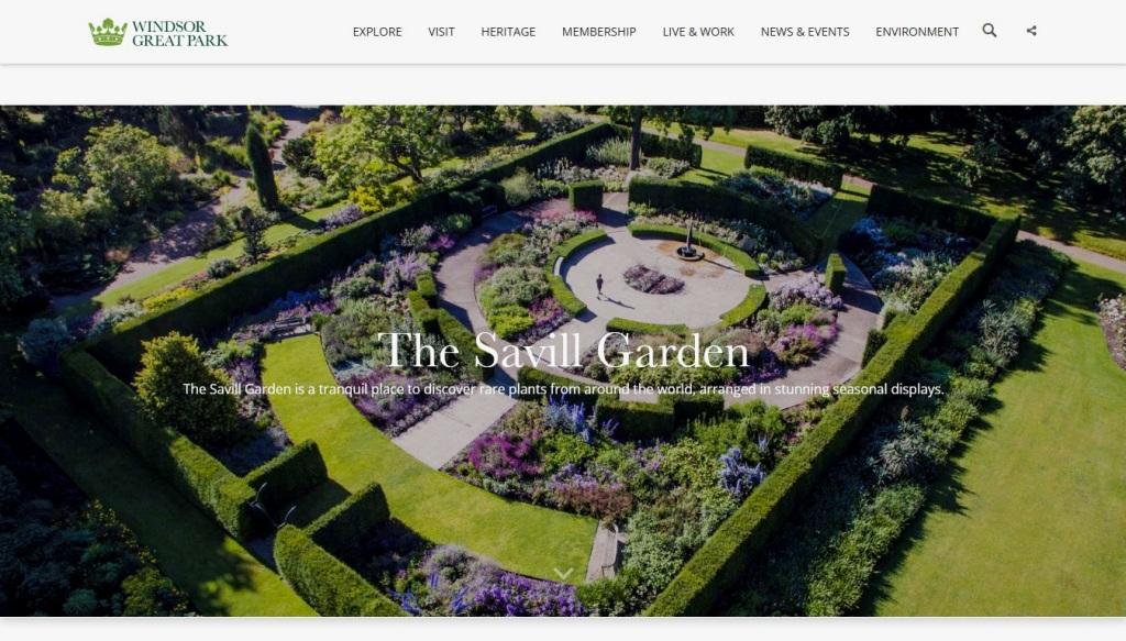 image of and link to the Savill Garden website