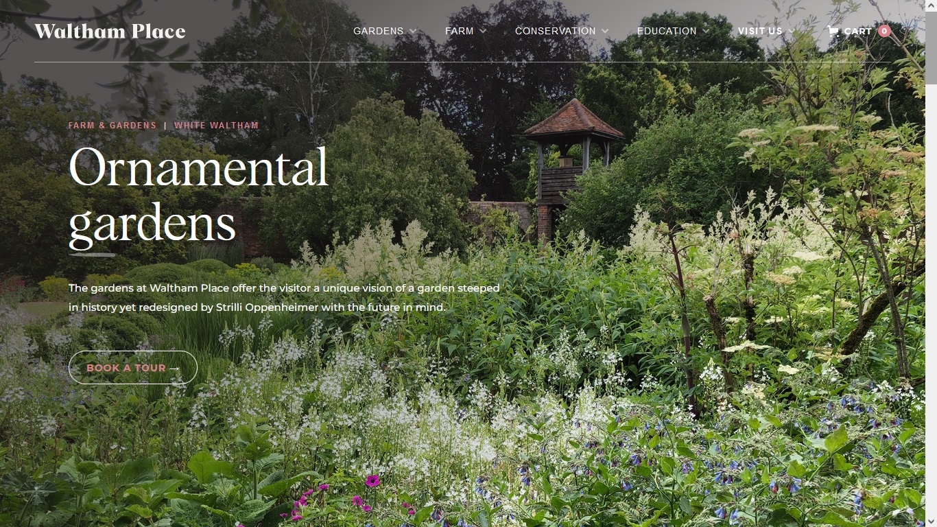 image of and link to the Savill Garden website
