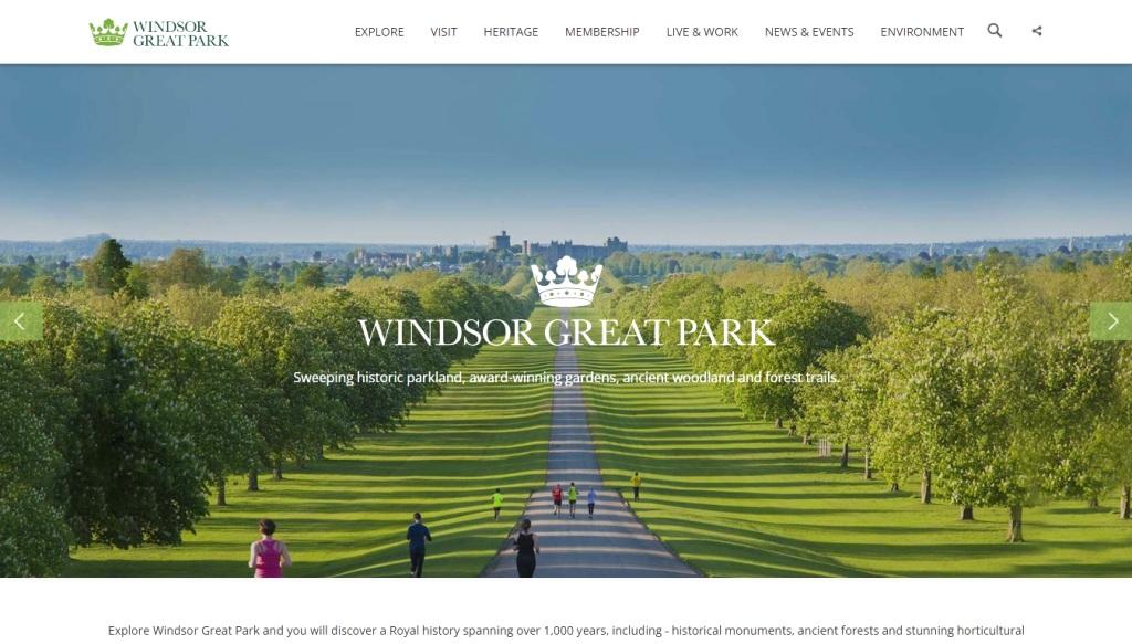 image of and link to the Windsor Great Park website