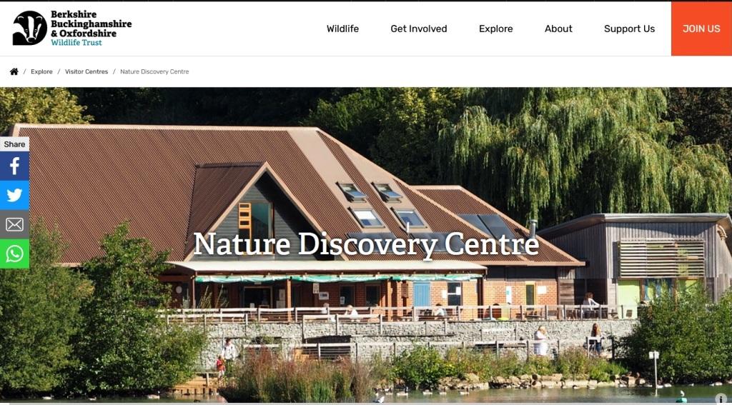 image of and link to the Nature Discovery Centre website