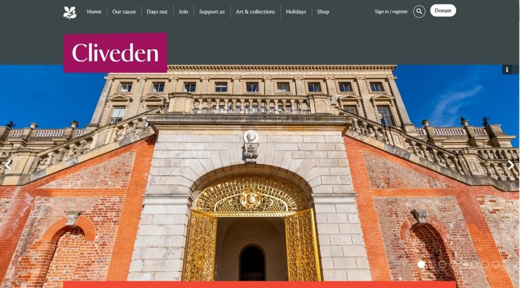 image of and link to the Cliveden website